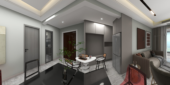 设计师周发扬-万锦城秦总雅居-装修设计方案