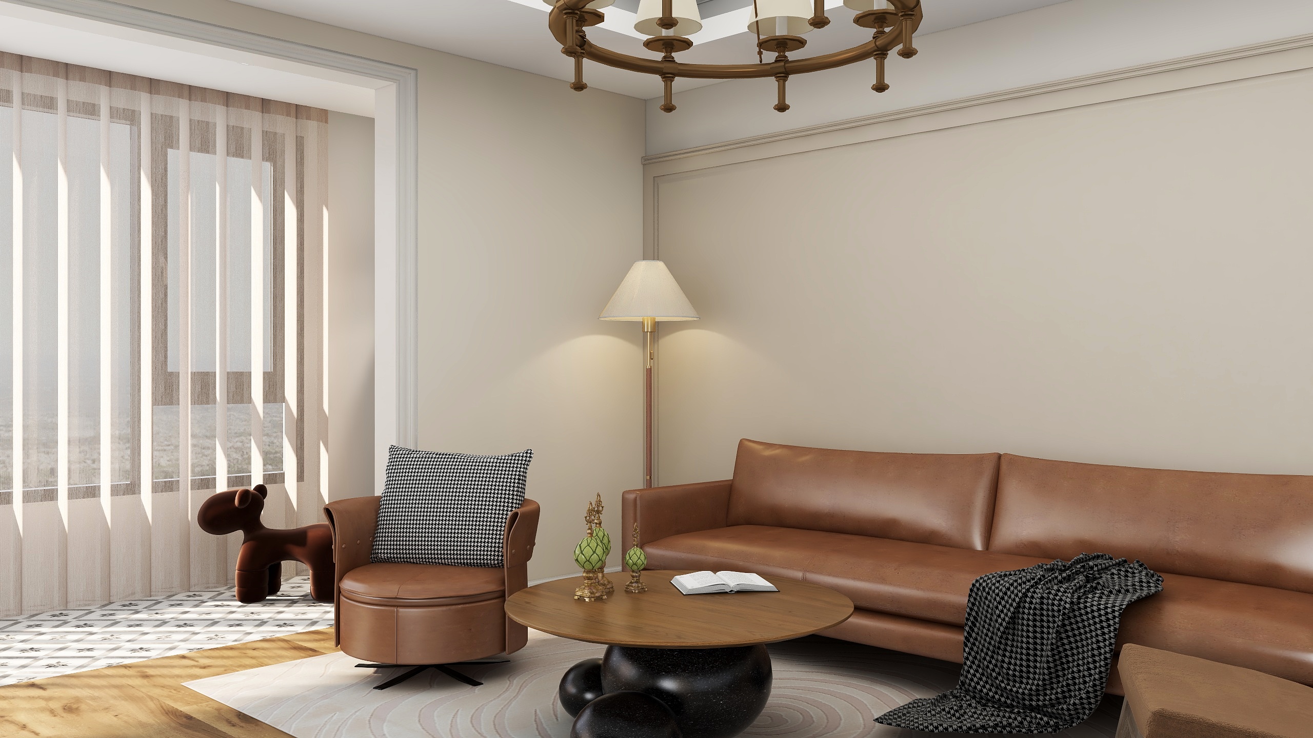 沐禾居设计工作室-125㎡3室装修效果图