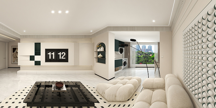 张浩青-五月+华北大区+贝母白+至臻+奶油风+信通花园-装修设计方案