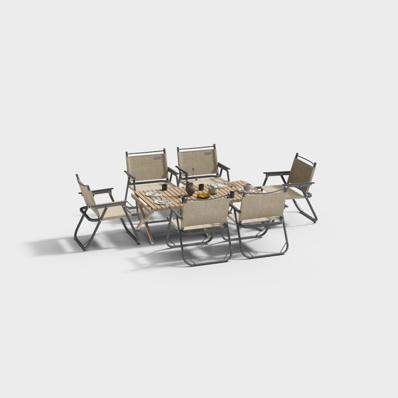 Outdoor table and chair combination
