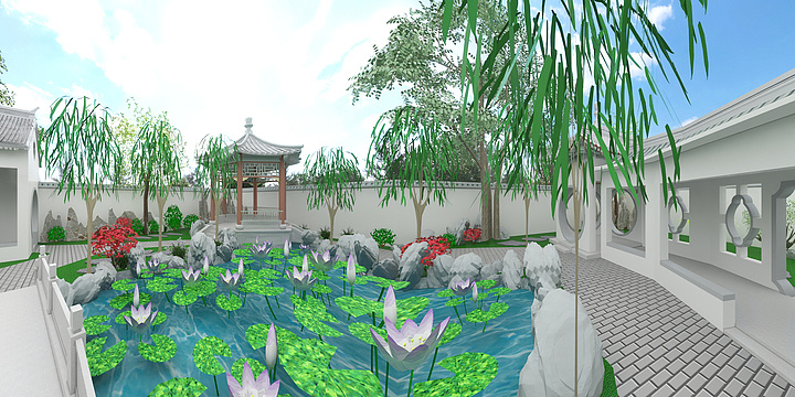 OZ张三丰-荷花院-装修设计方案