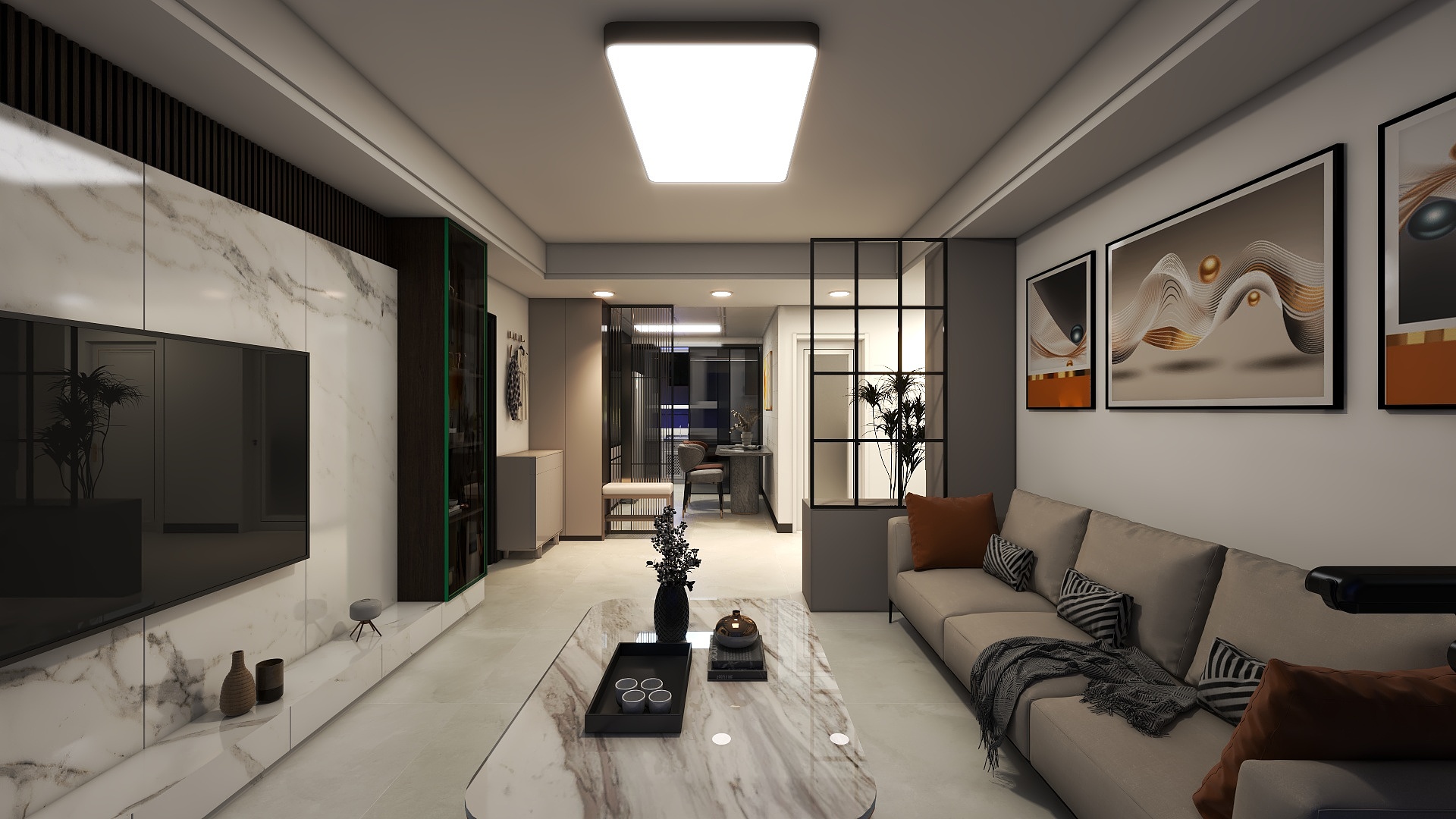 NS_LinKin-霞丰水岸3号院83㎡2室-装修设计方案