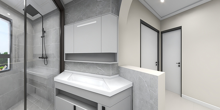 Jim设计-华庭美居 效果图-装修设计方案