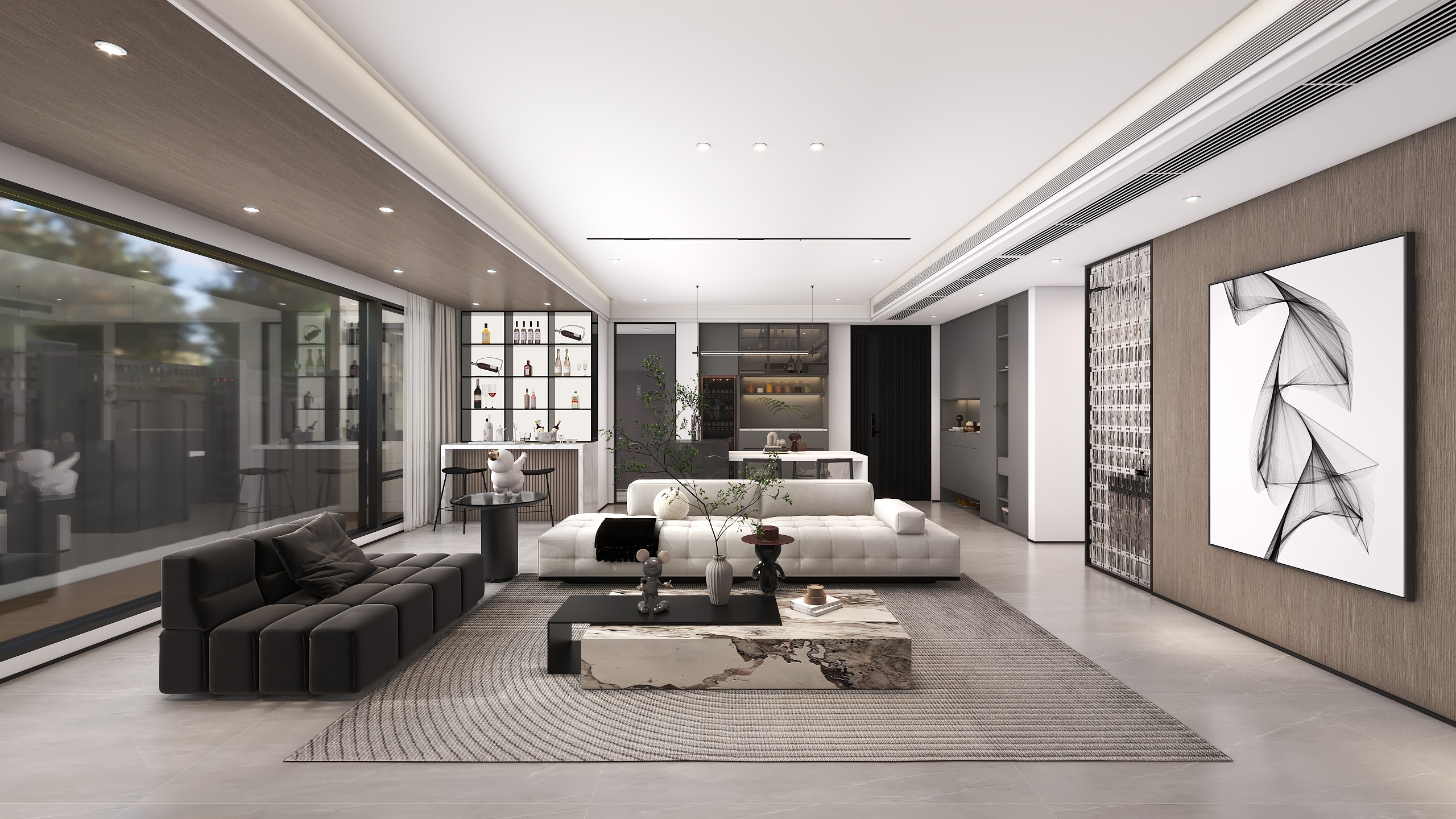 QX-Design-154㎡3室-装修设计方案