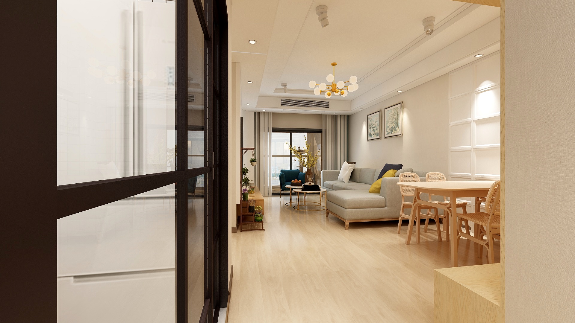 潇杰建材九阳厨卫-海德公园81㎡3室-装修设计方案