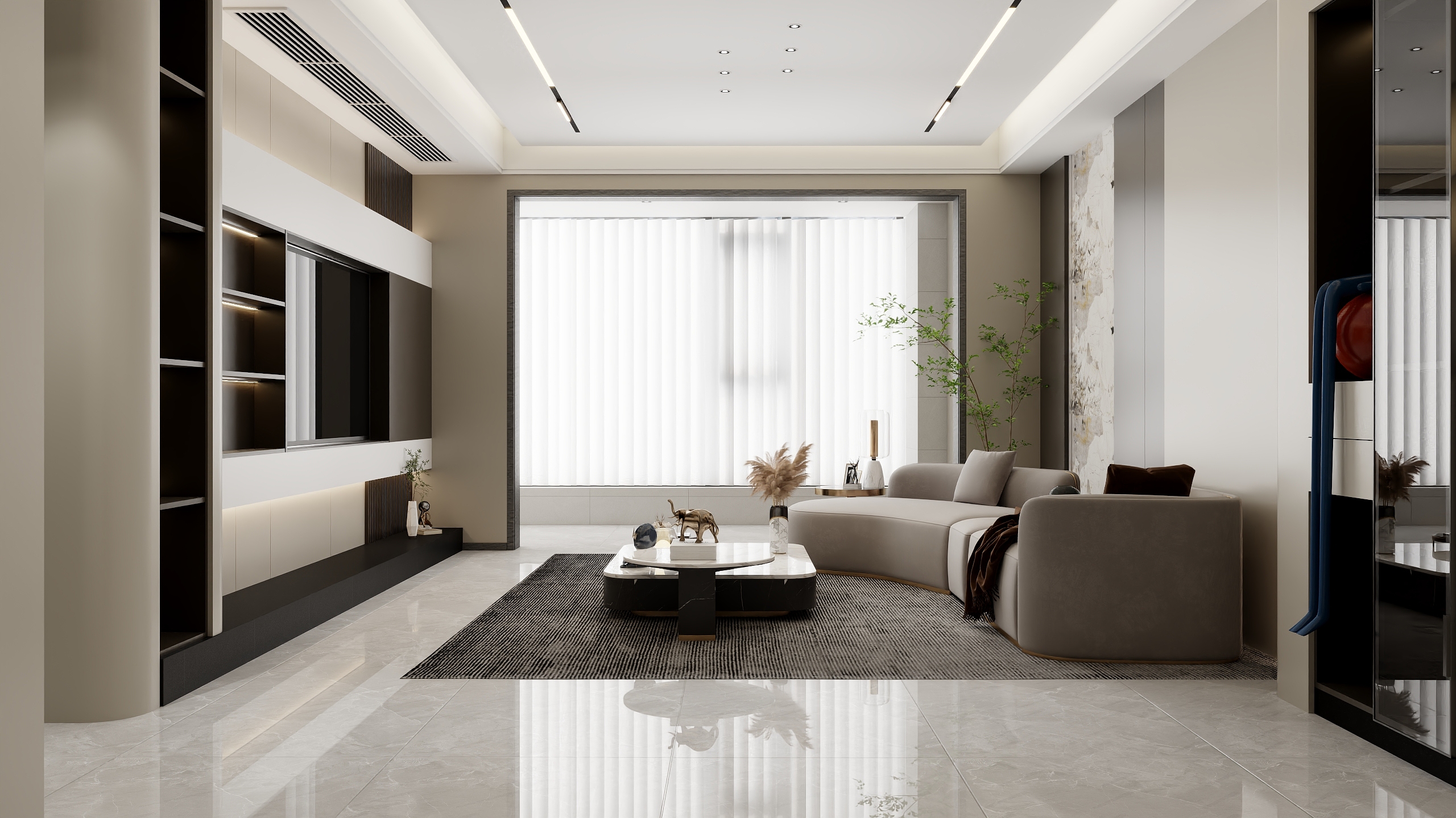 孤野528-129㎡1室-装修设计方案