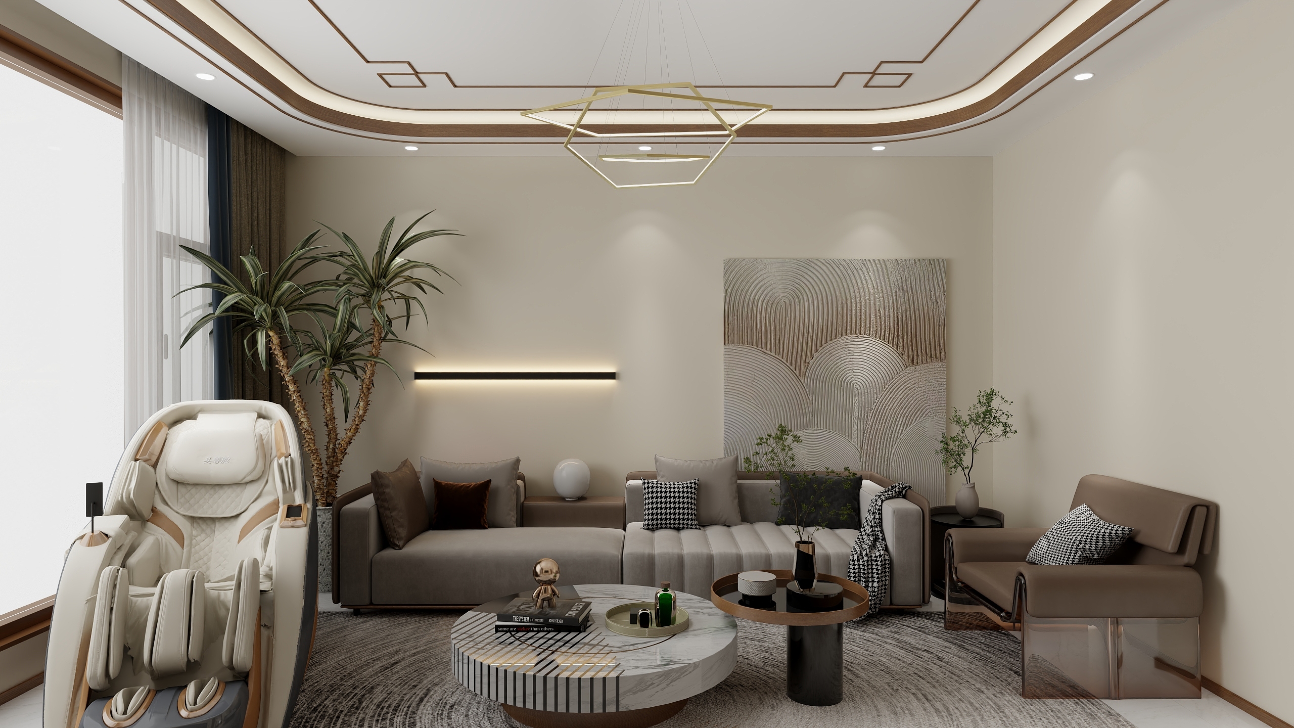 空间设计_dp-名和城96㎡2室装修效果图