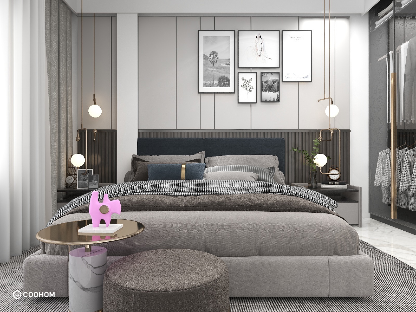 Mosern themed studio Apartment-Coohom design community