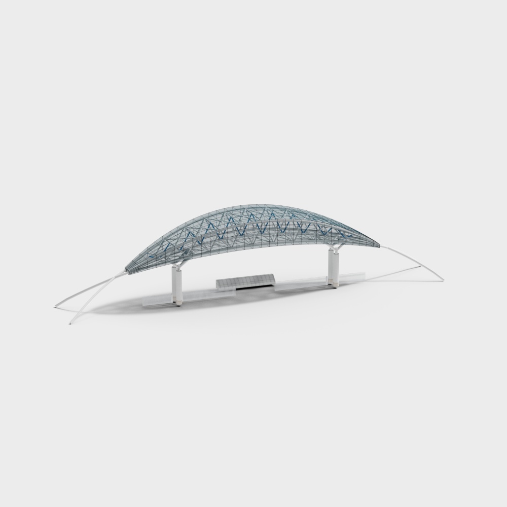 科技产业园入户大门3D模型