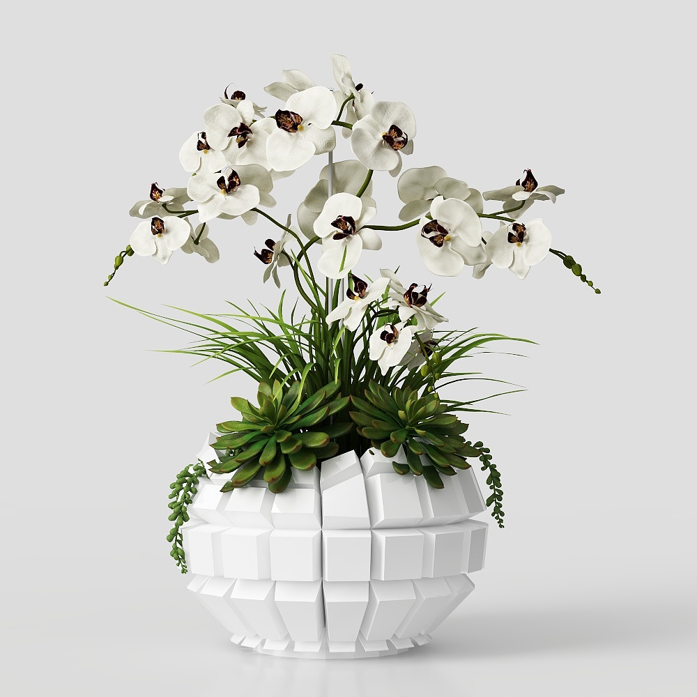 现代花瓶花艺