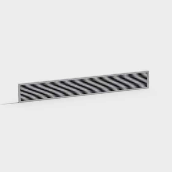 Practical Gray Breathable Mesh 3D Model for Air Systems
