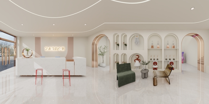 文一空间设计-景龙茶街舞蹈室-装修设计方案