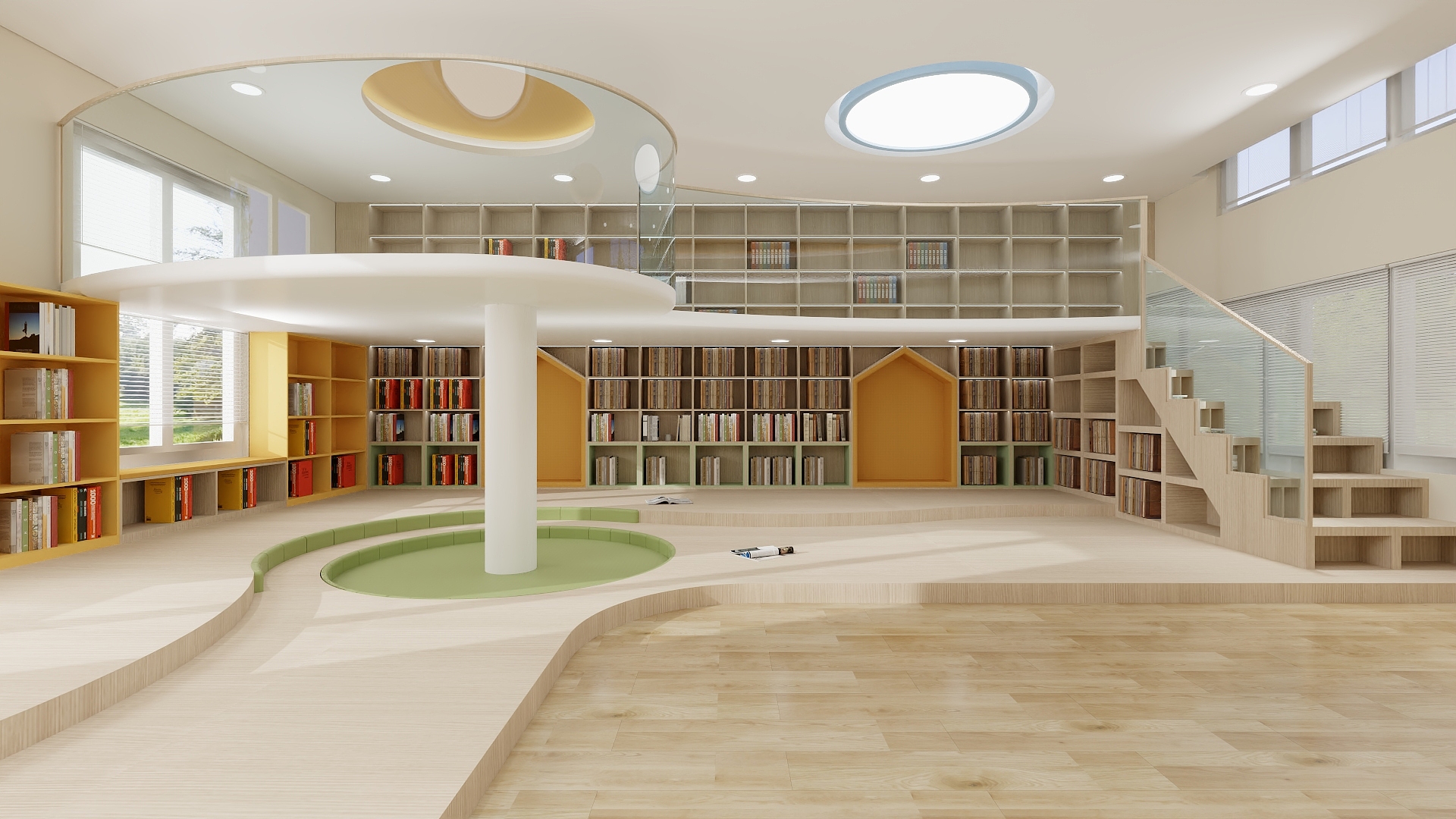 拉托伯LT-英州中心幼儿园图书室-装修设计方案