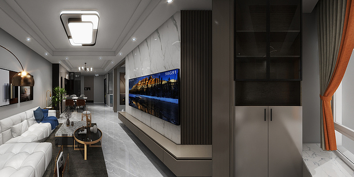 @设计师@-恒大御澜庭 七号楼中户  84㎡-装修设计方案