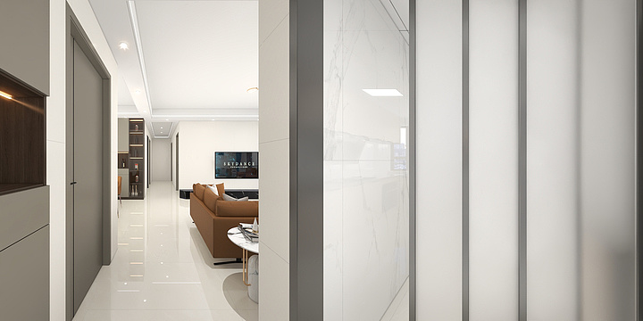 明峰装饰IrYr-江誉城一期11-603房效果图-装修设计方案