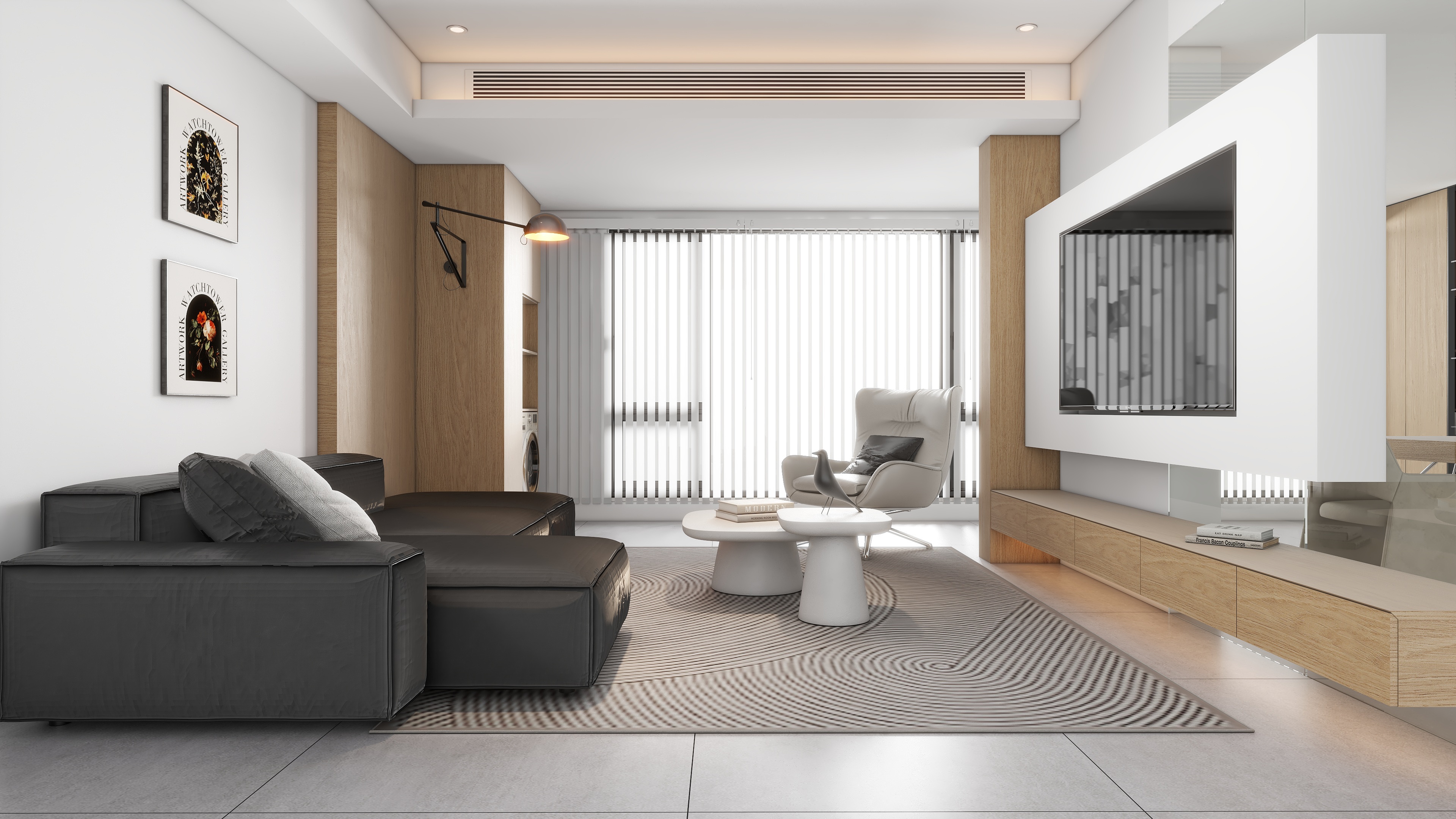 卡Q因~-现代客厅-装修设计方案