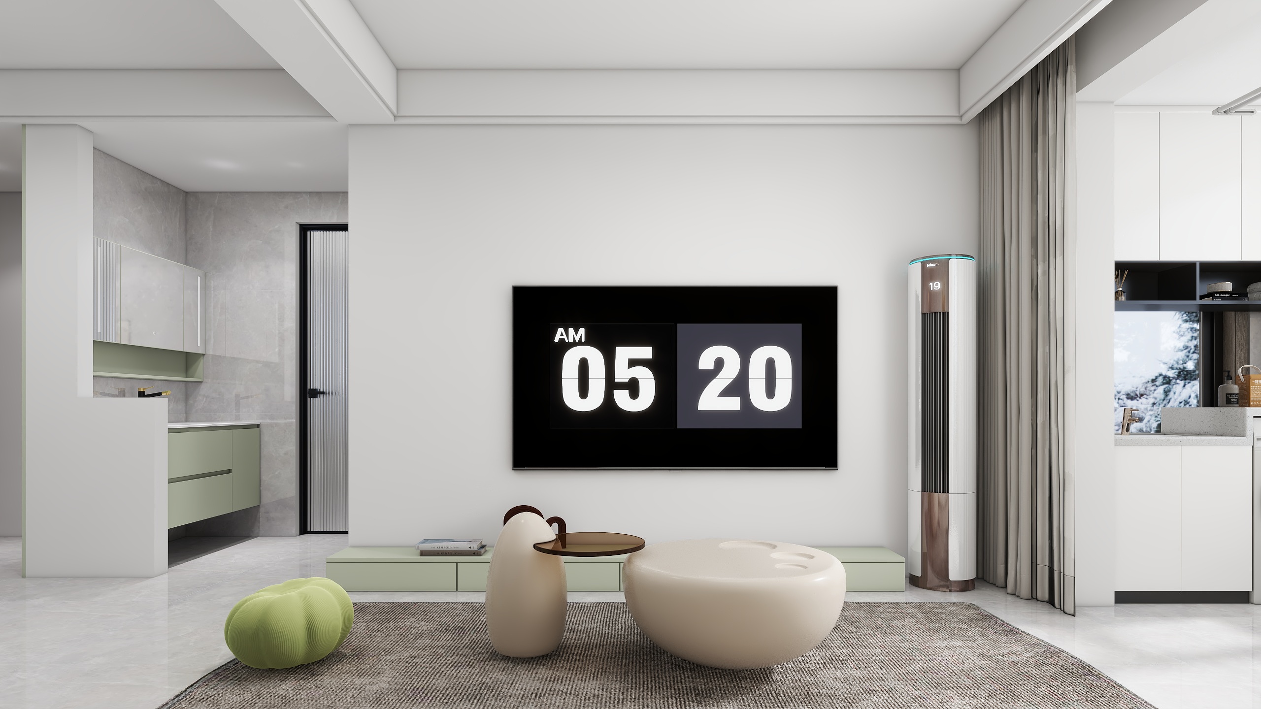 冷脾气室内设计装修-闫刘新村7-1-1503物业-装修设计方案