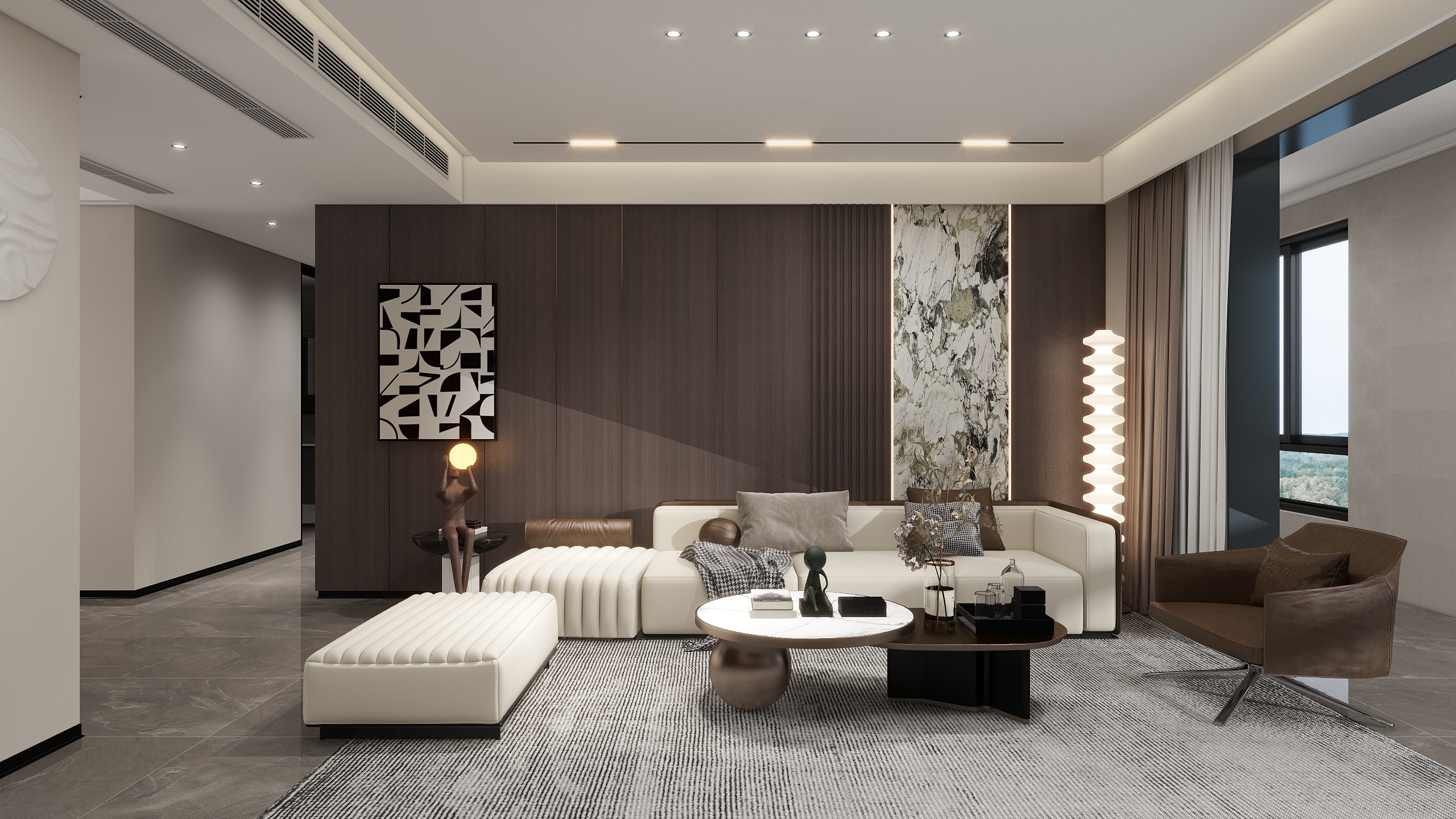 千景室内设计工作室-现代简约155㎡-装修设计方案