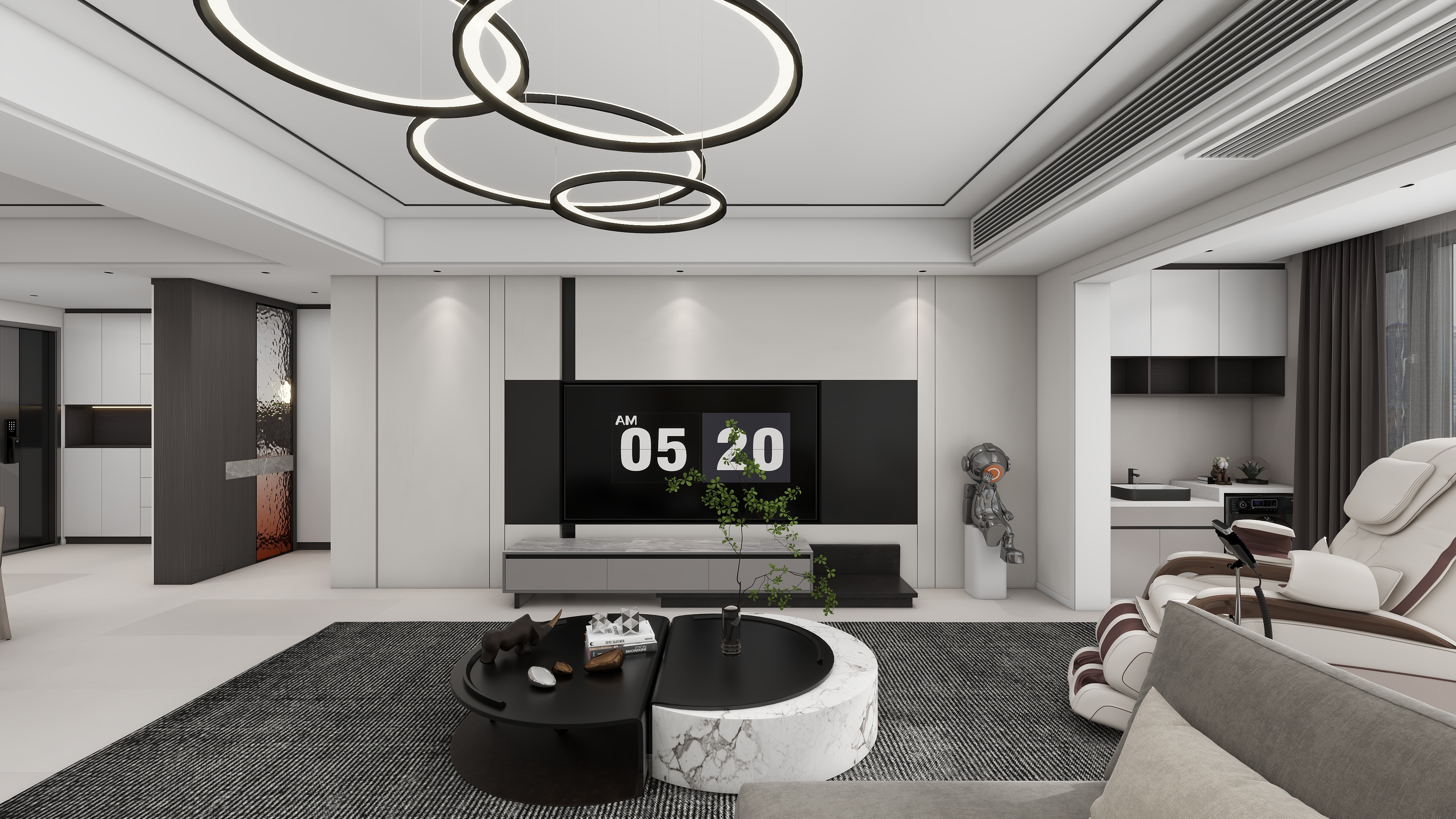 YDYWJCC-陈-200㎡-现代简约-四居室-装修设计方案