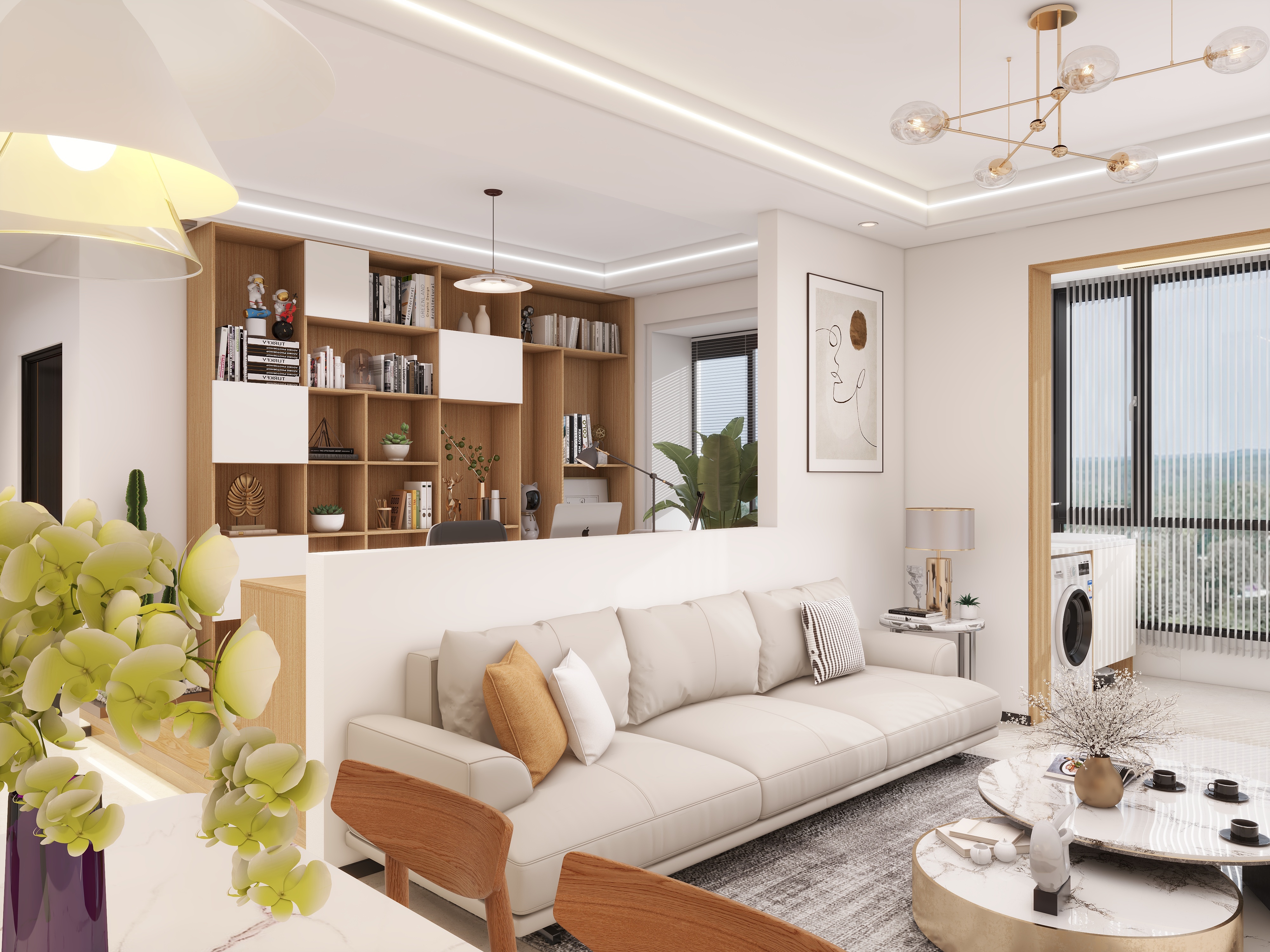 福聚艺堂-海德公园81㎡2室-装修设计方案