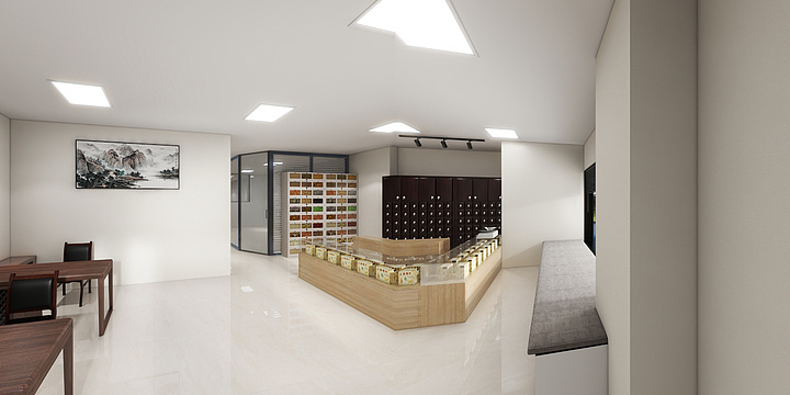 青海雅阁装饰-中医馆-装修设计方案