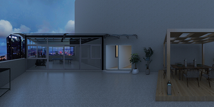 博诚装饰设计-天佳露台-装修设计方案