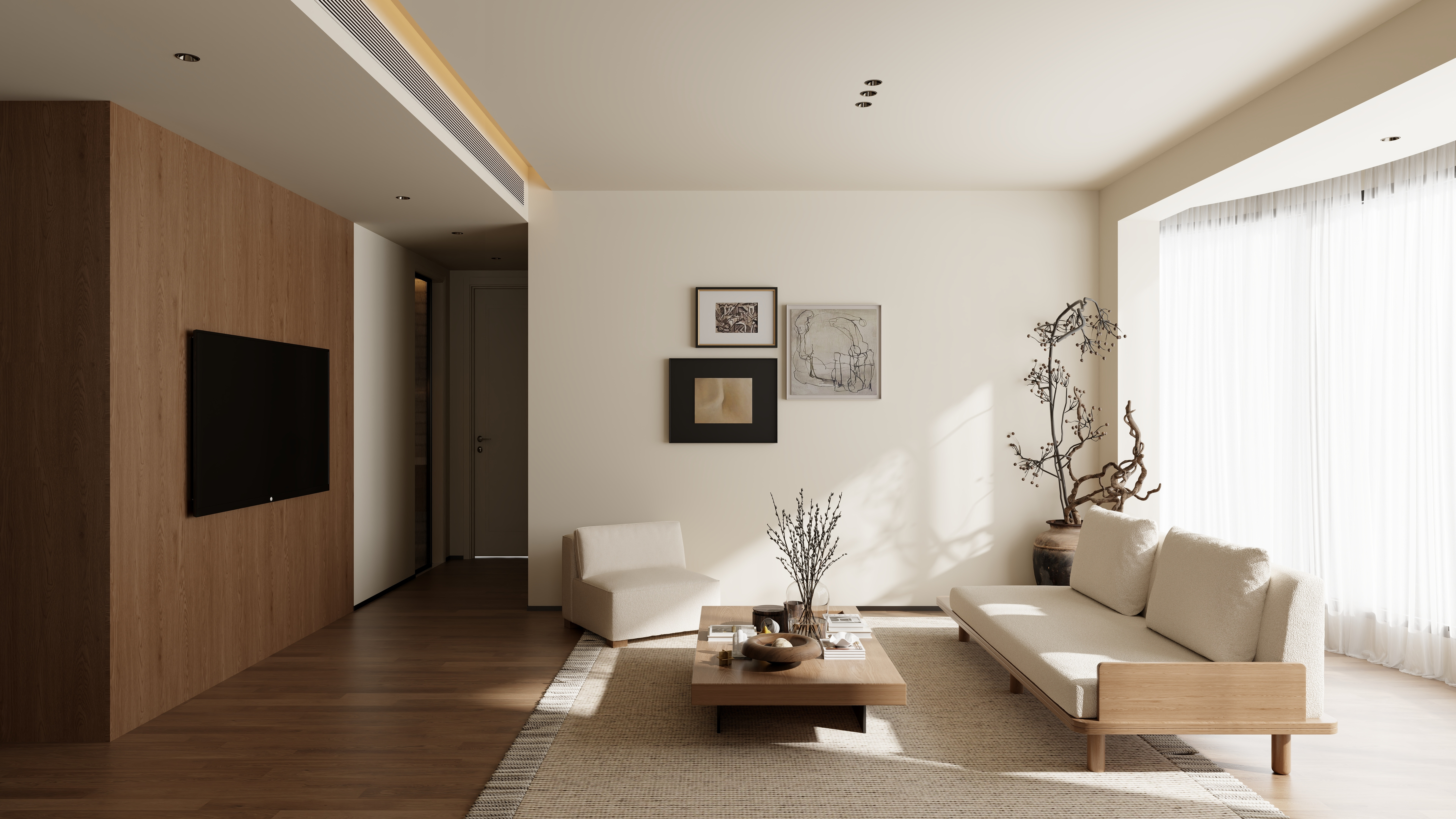 设计师陈端阳-天津南大教师楼 中古风装修效果图