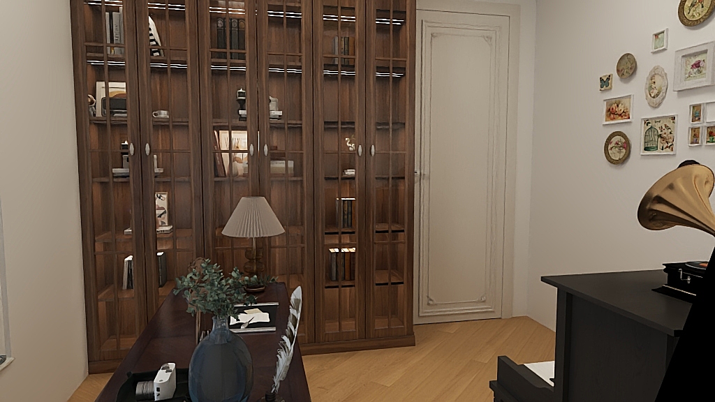 落落12-美式风格125三居式-装修设计方案