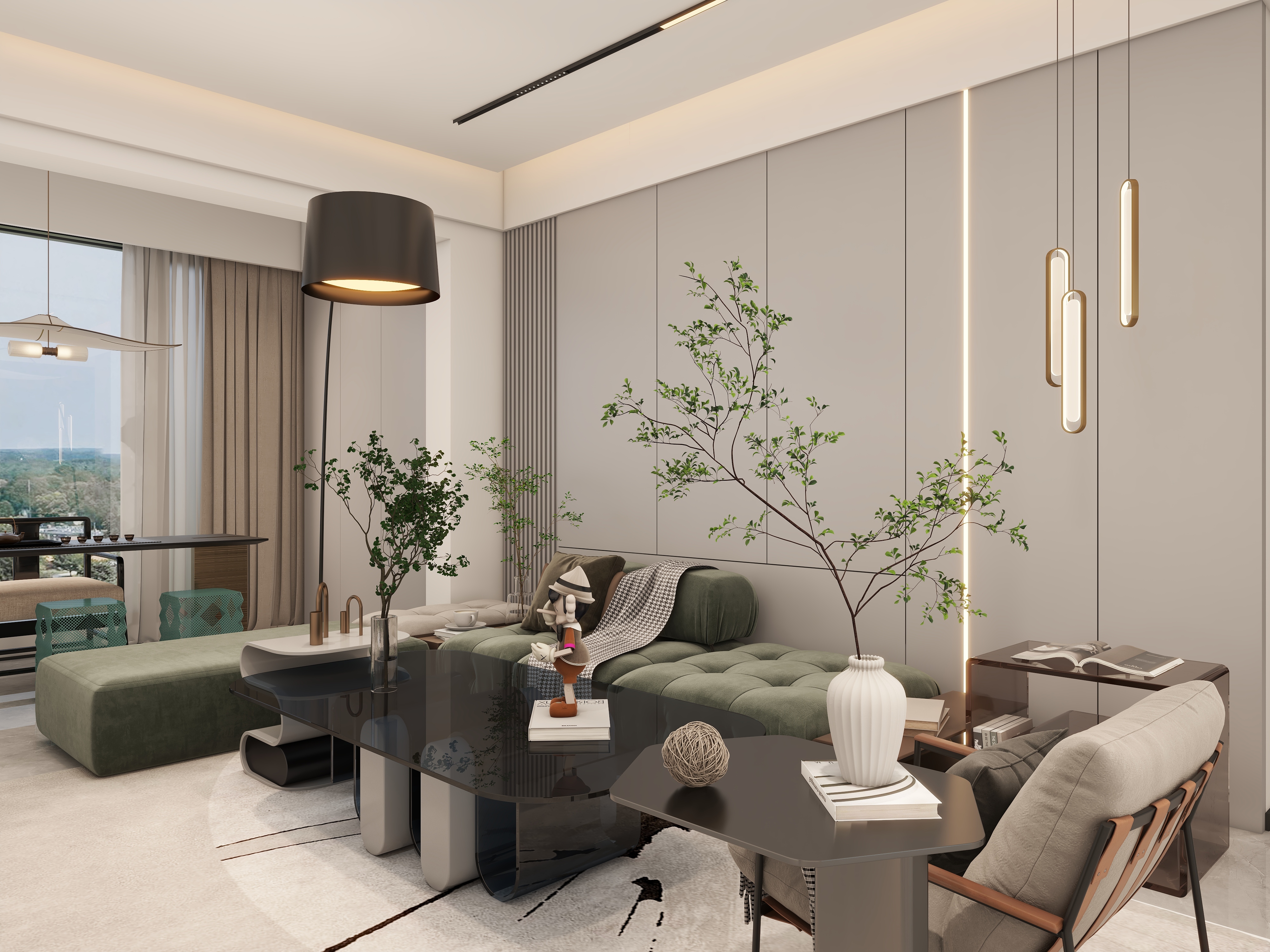 刘玉川-全案设计-现代简约122㎡1室-装修设计方案