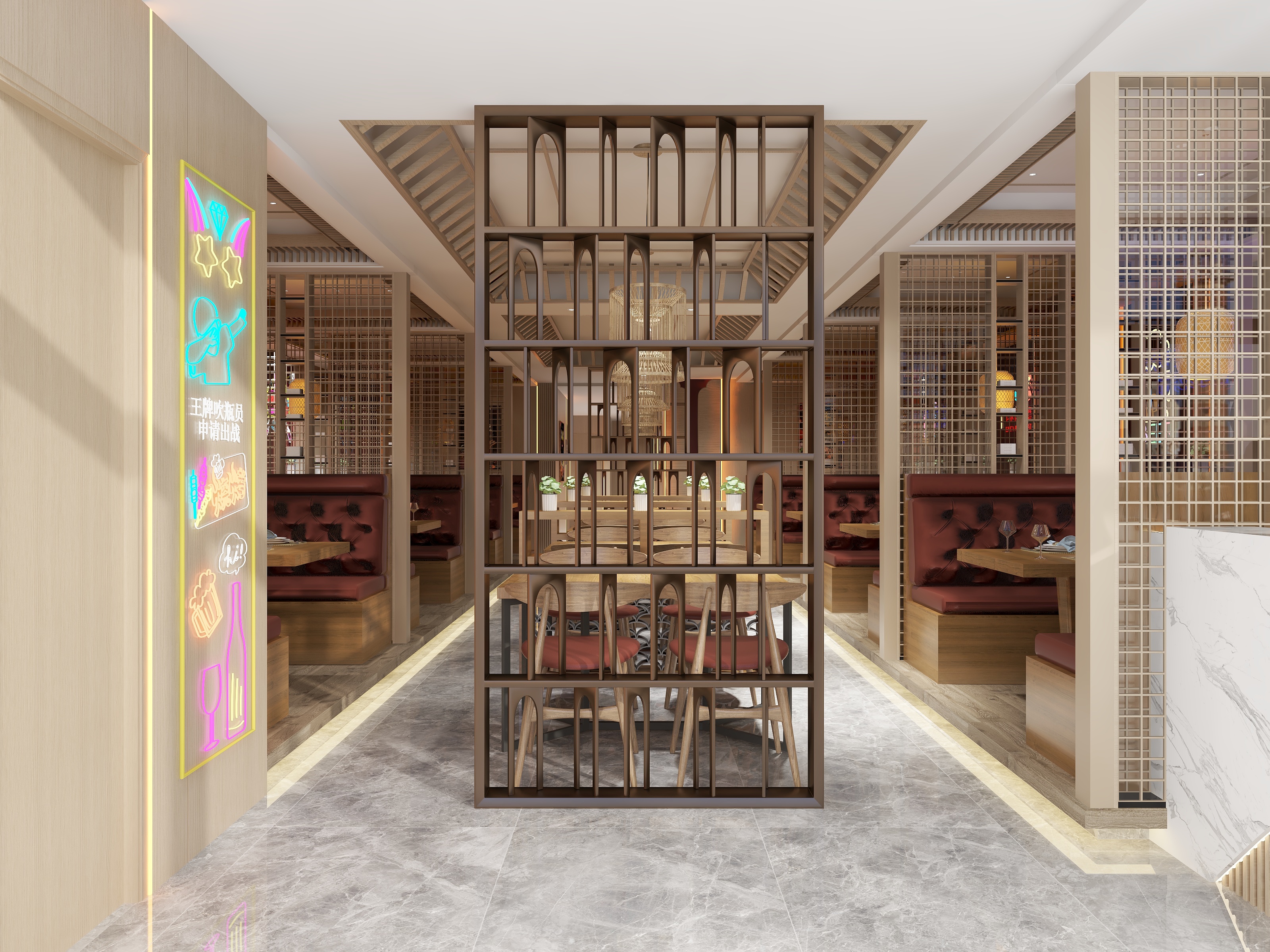 云端设计袁小猿-嘉盛园烧烤店-装修设计方案