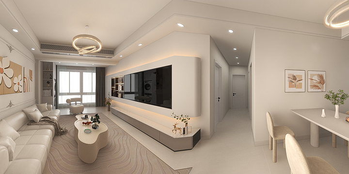 設計師-魏彦熙-观邸二期A1 B1  90+㎡户型-装修设计方案