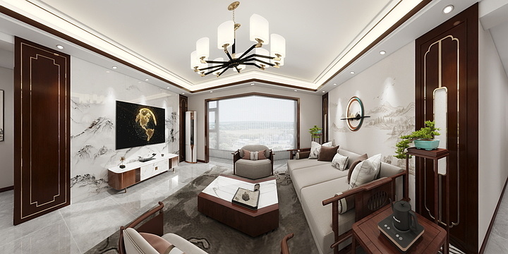旭峰装饰-玥-和府11-1701-装修设计方案