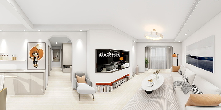 淄博谨熙空间设计工作室-名士华府8-1-601-装修设计方案