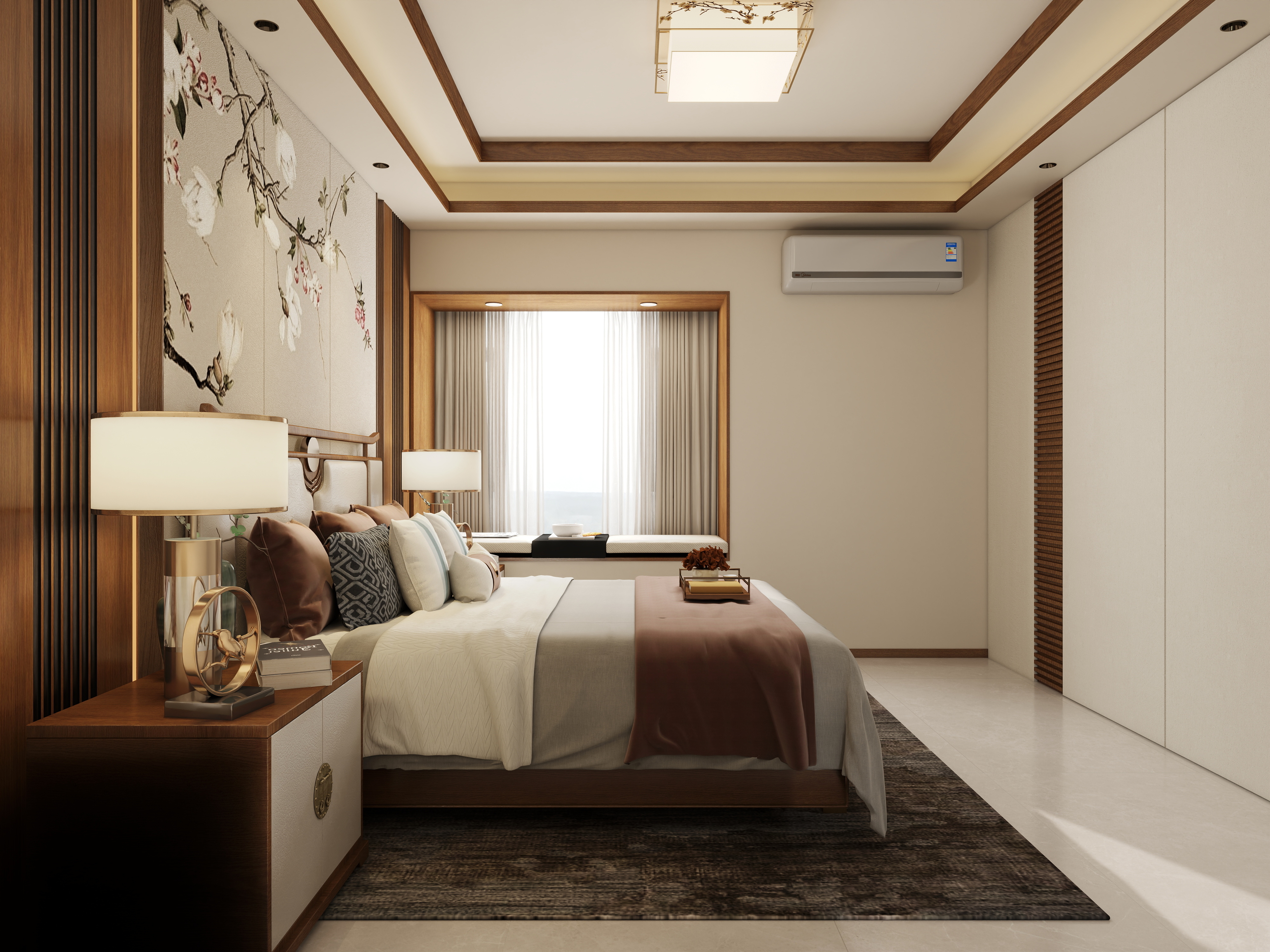 张煜强煜境设计-215平米新中式大平层装修效果图