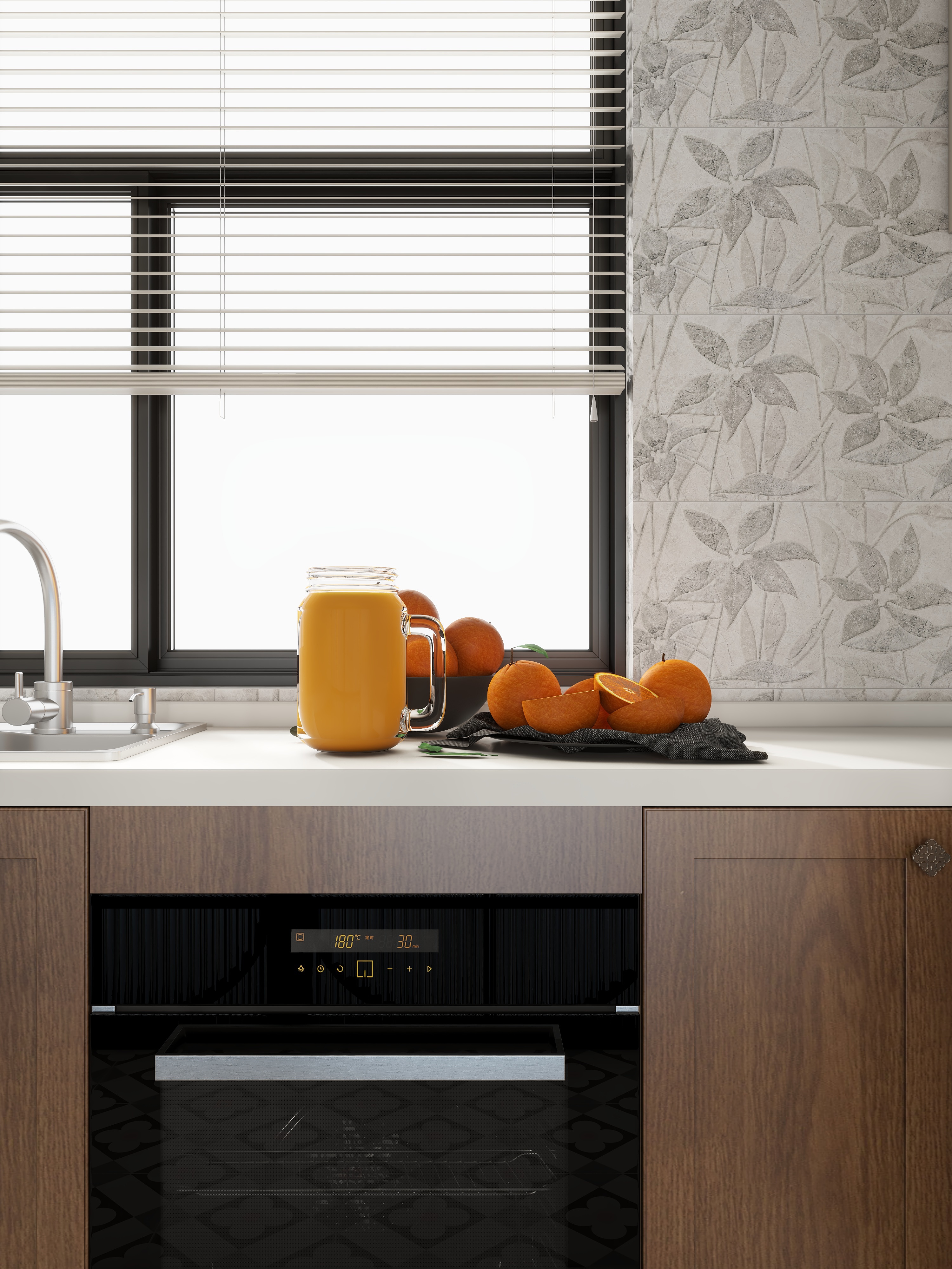 王清苡-滨河鸣翠177平方-法式中古装修效果图