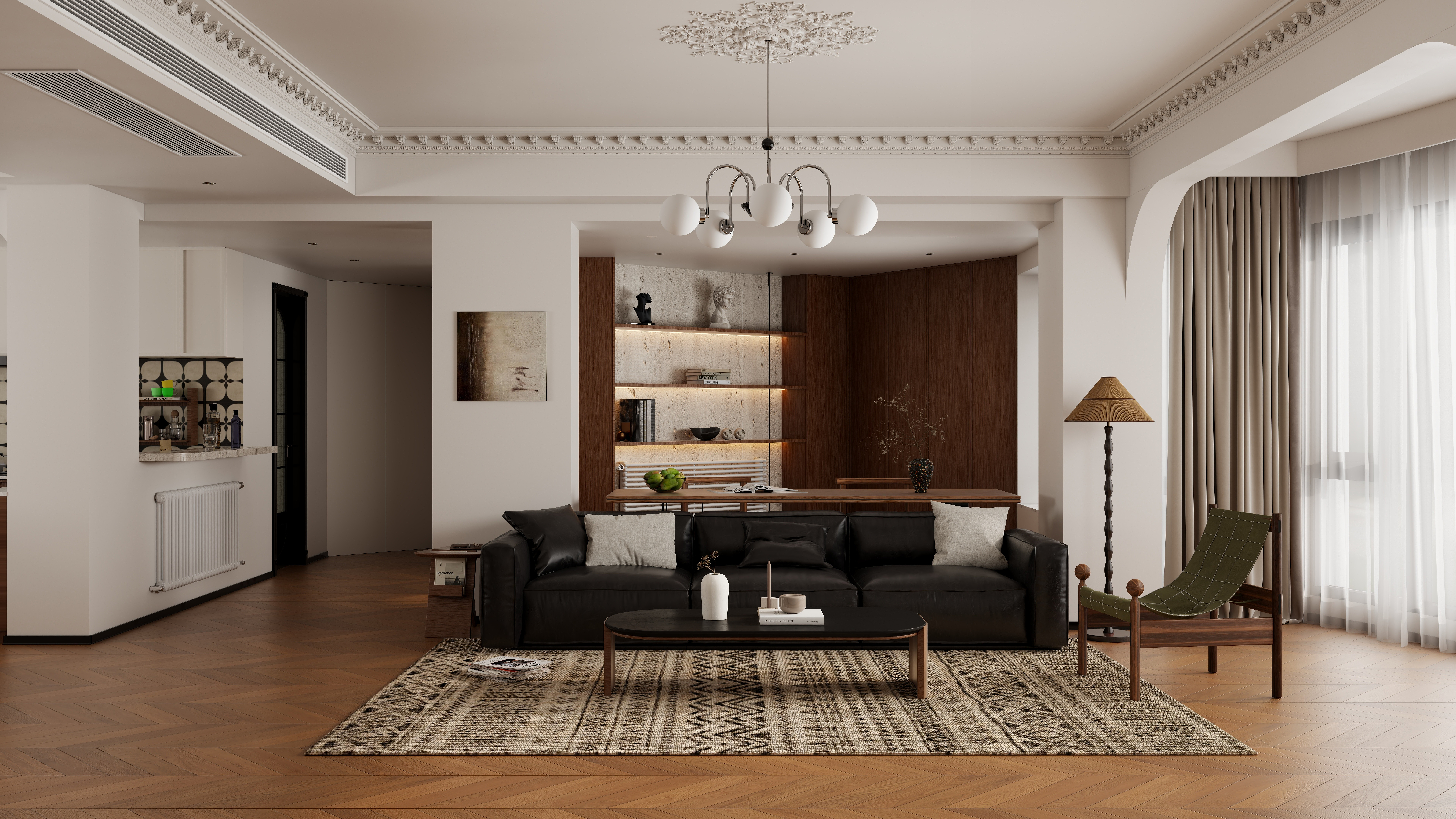 Zy.Design7-飞鹤花园轻法中古-装修设计方案