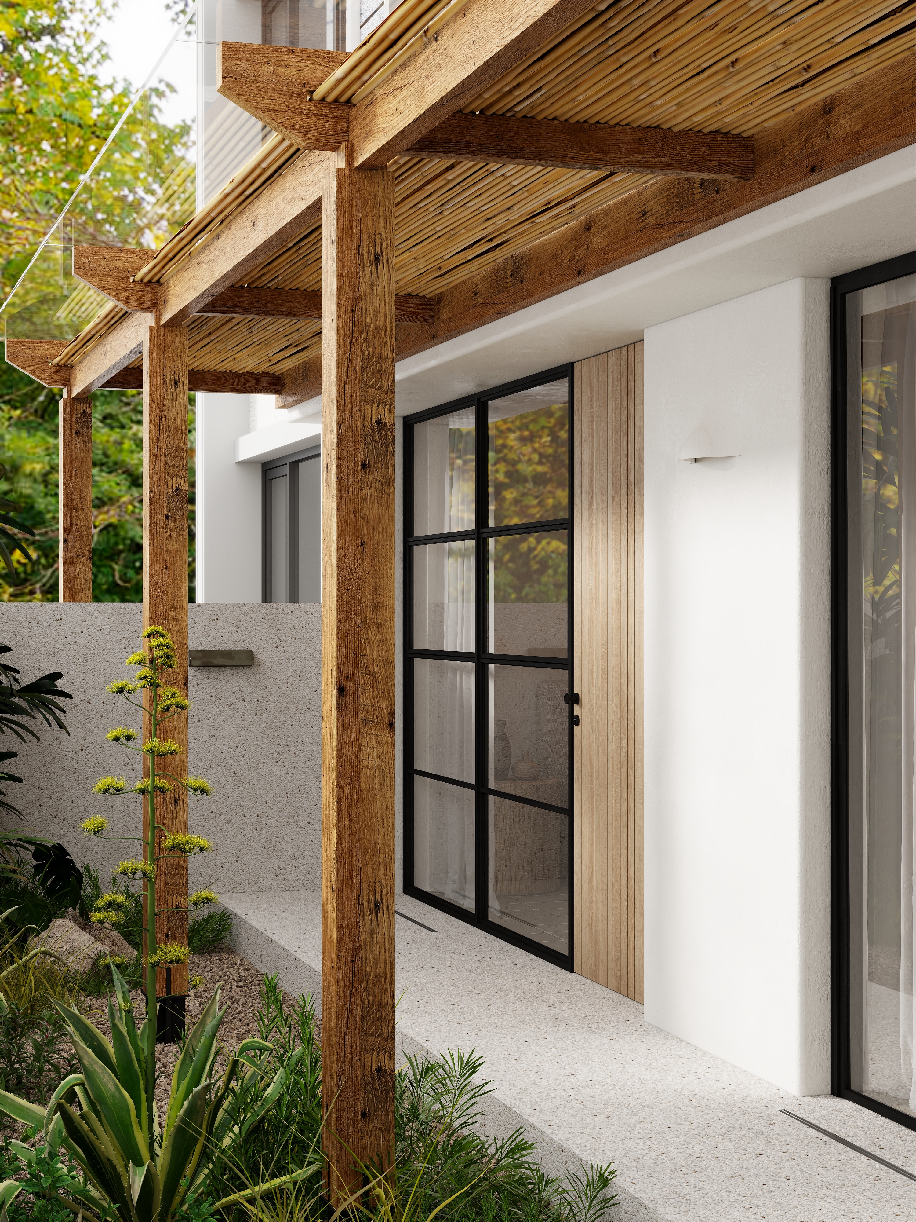 熬暖酱-重庆龙湖学樘府南法自然主义私宅一层前花园装修效果图第4张