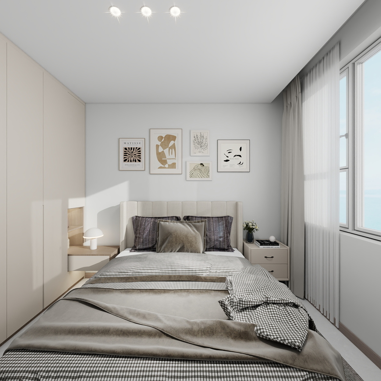 艺雅丽-65平原木现代简约 一层卧室装修效果图第3张