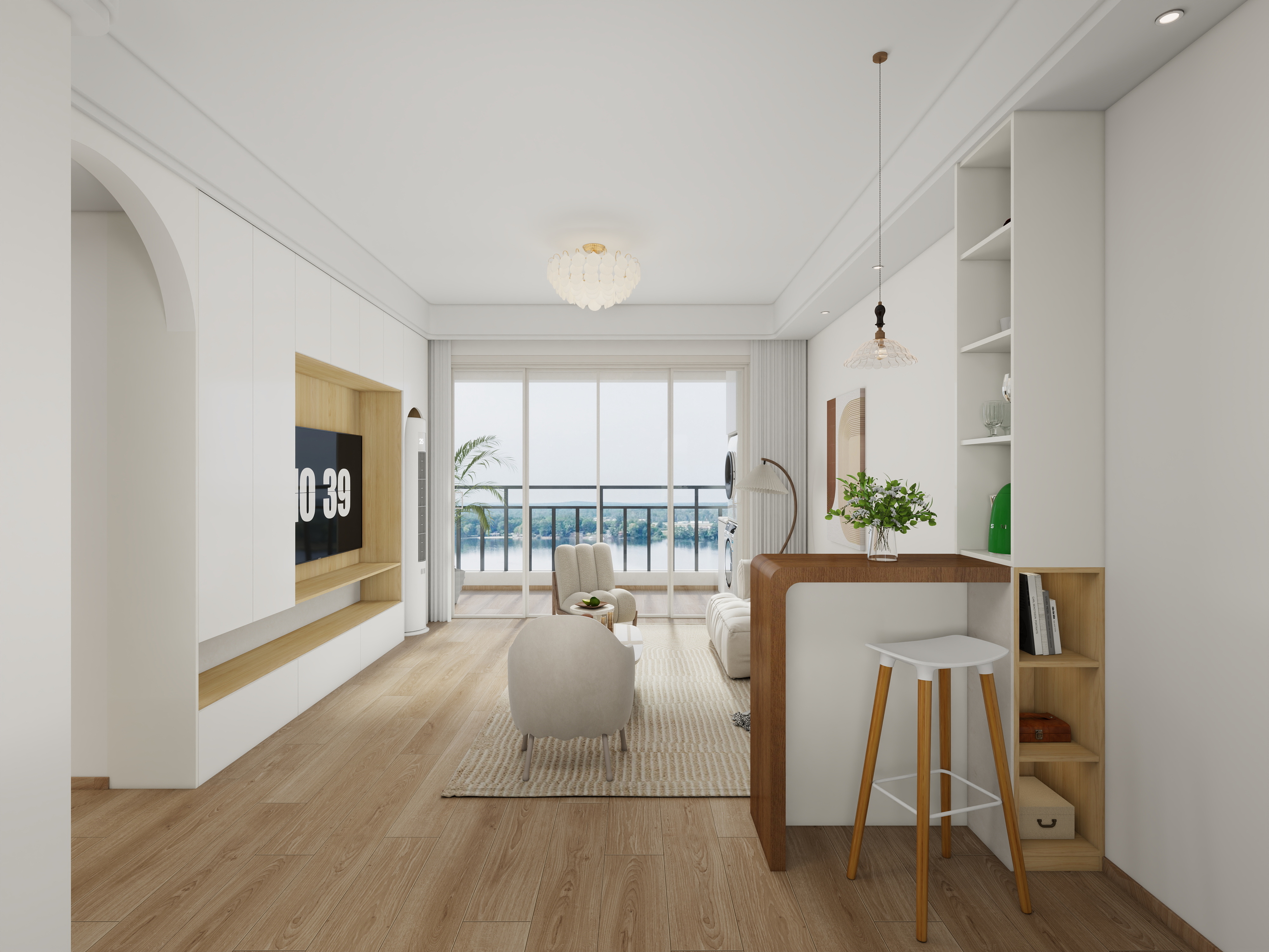 度晓佳-现代原木风四室两厅-装修设计方案