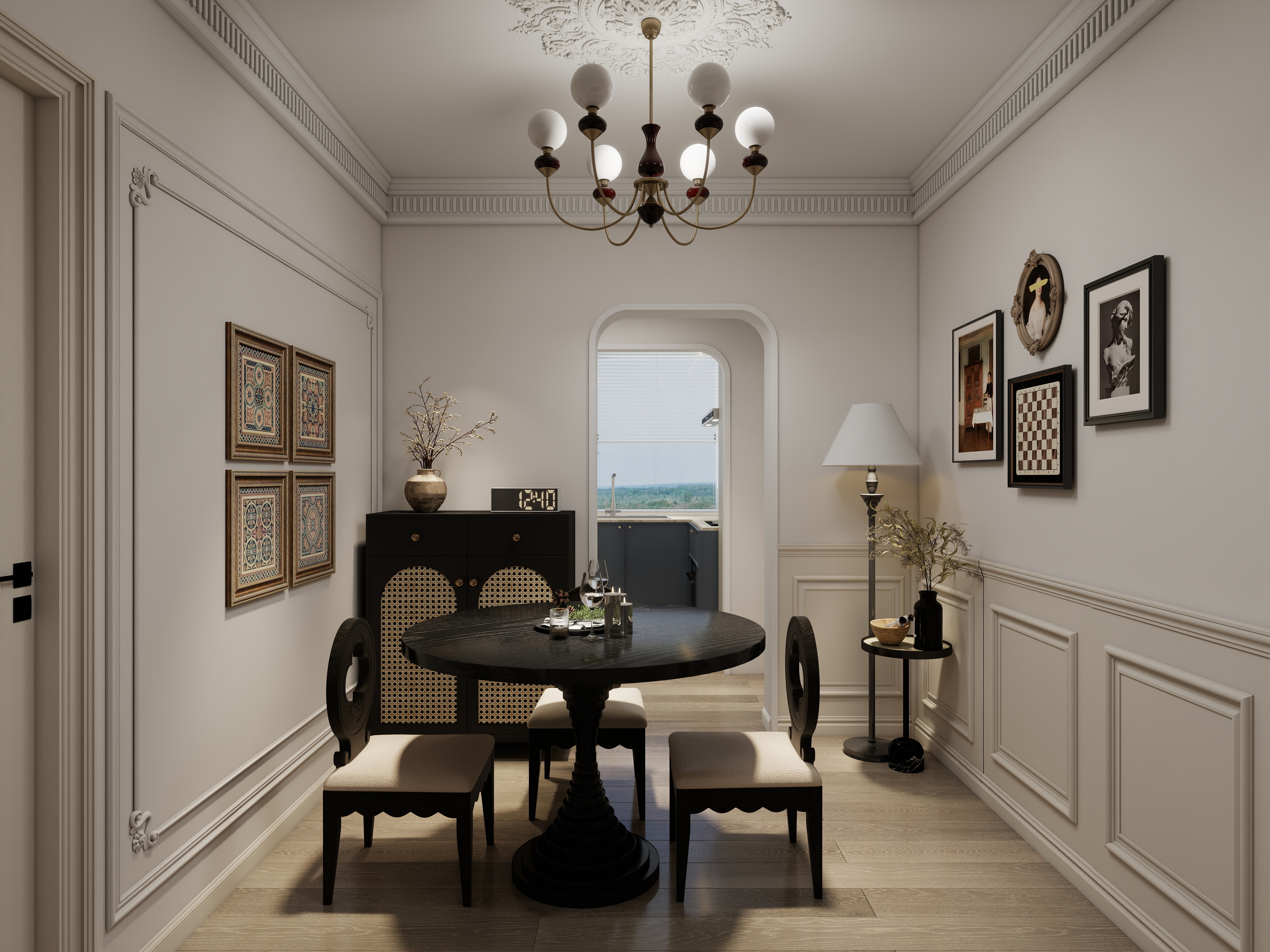 天天~住宅设计师-北京小三居80平米轻法式风-装修设计方案