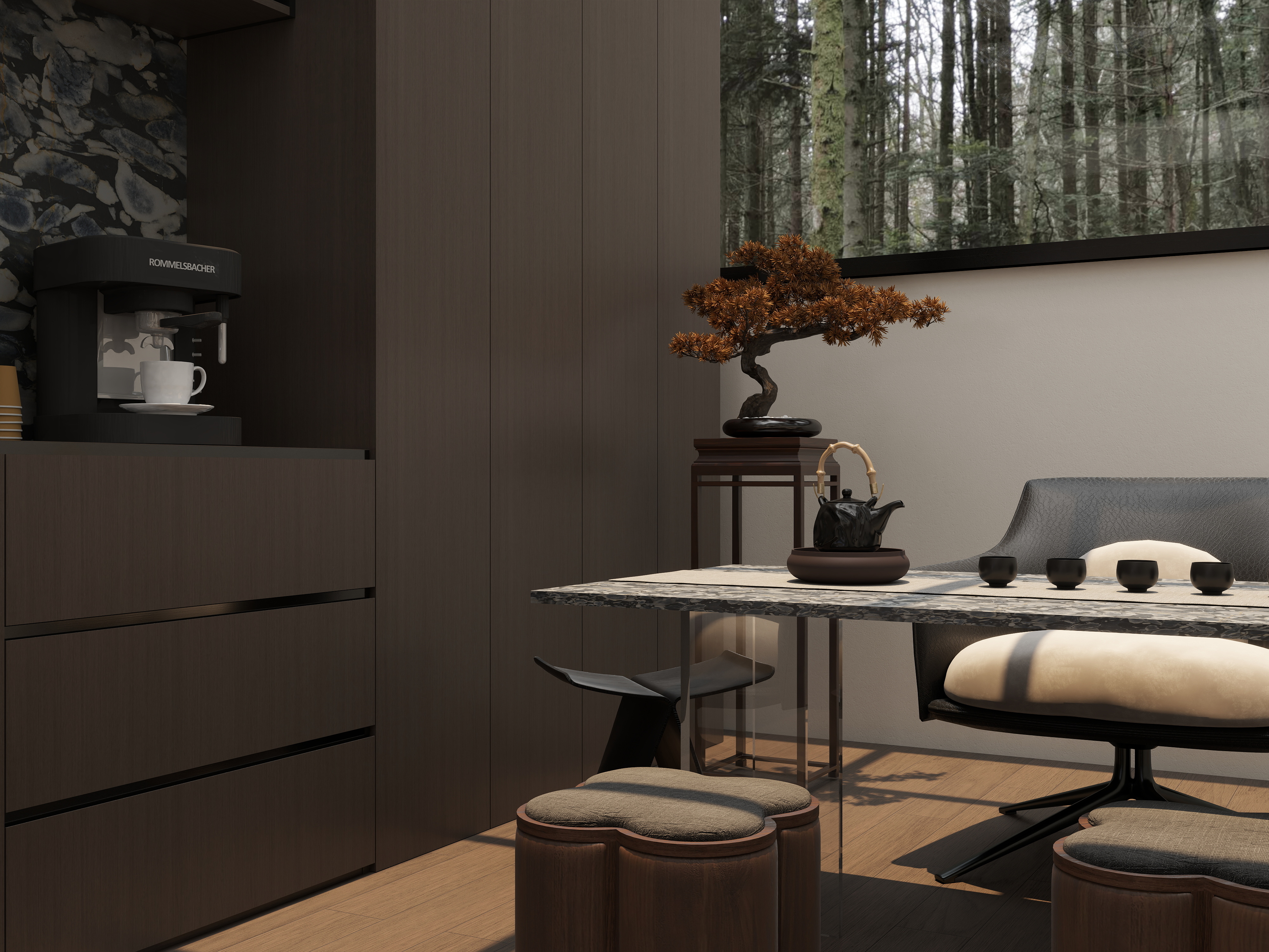 TS33333-中桥名城125㎡1室装修效果图