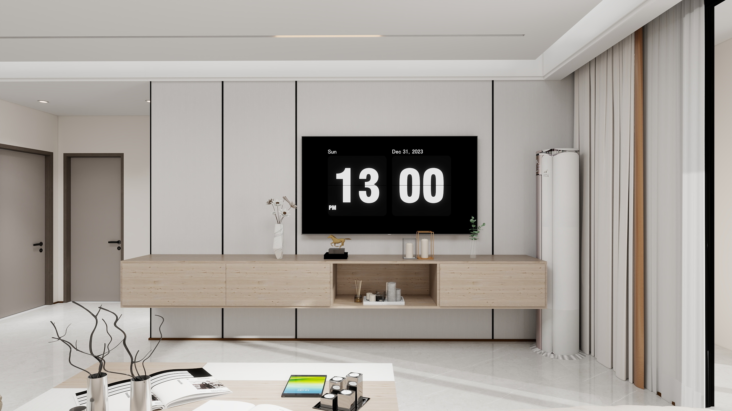 番茄家设计-龙祥世纪家园二期106㎡3室装修效果图