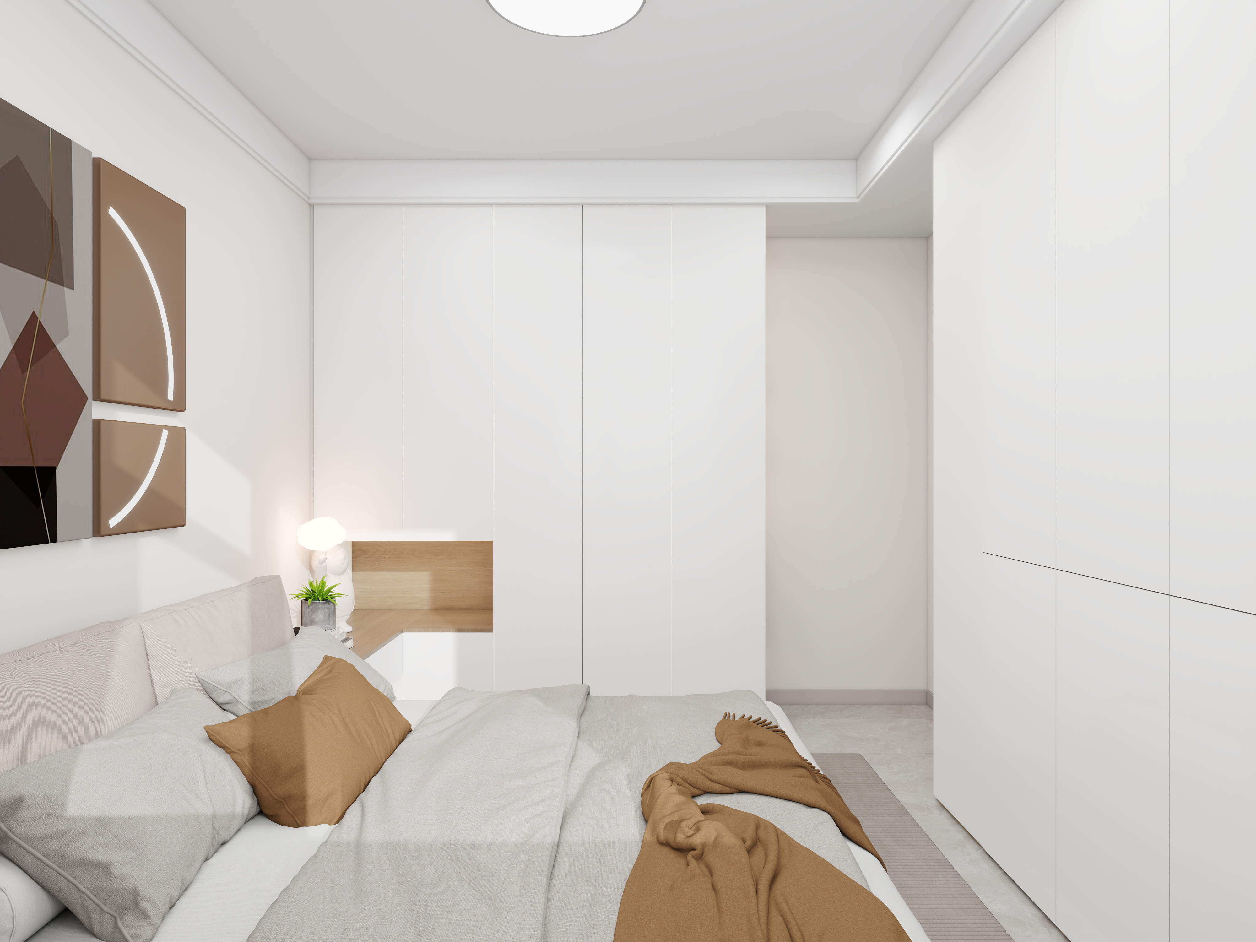 艺雅丽-98平现代简约装修效果图