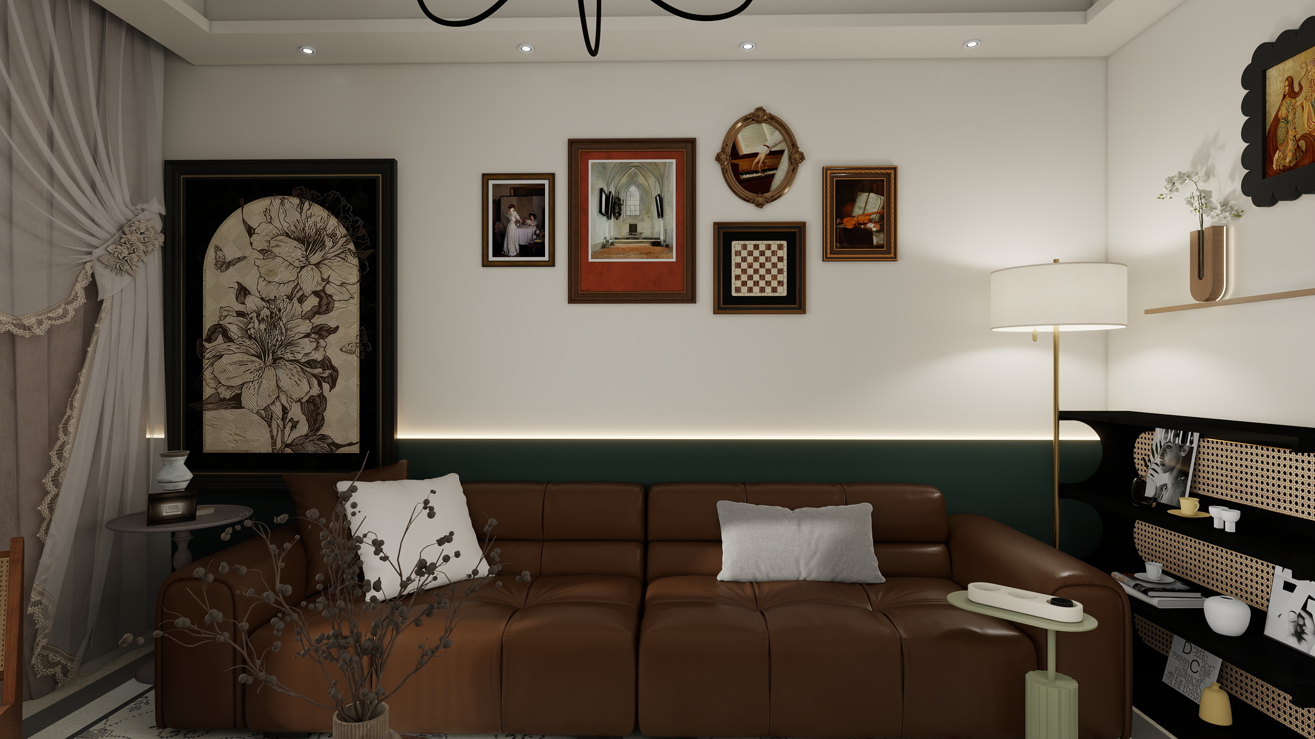 效果图只供参考实际效果以现场为准-商丘天明城126㎡3室装修效果图