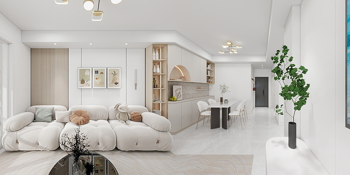 柳州华振装饰有限公司-硬装专业等级考核户型-副本-装修设计方案