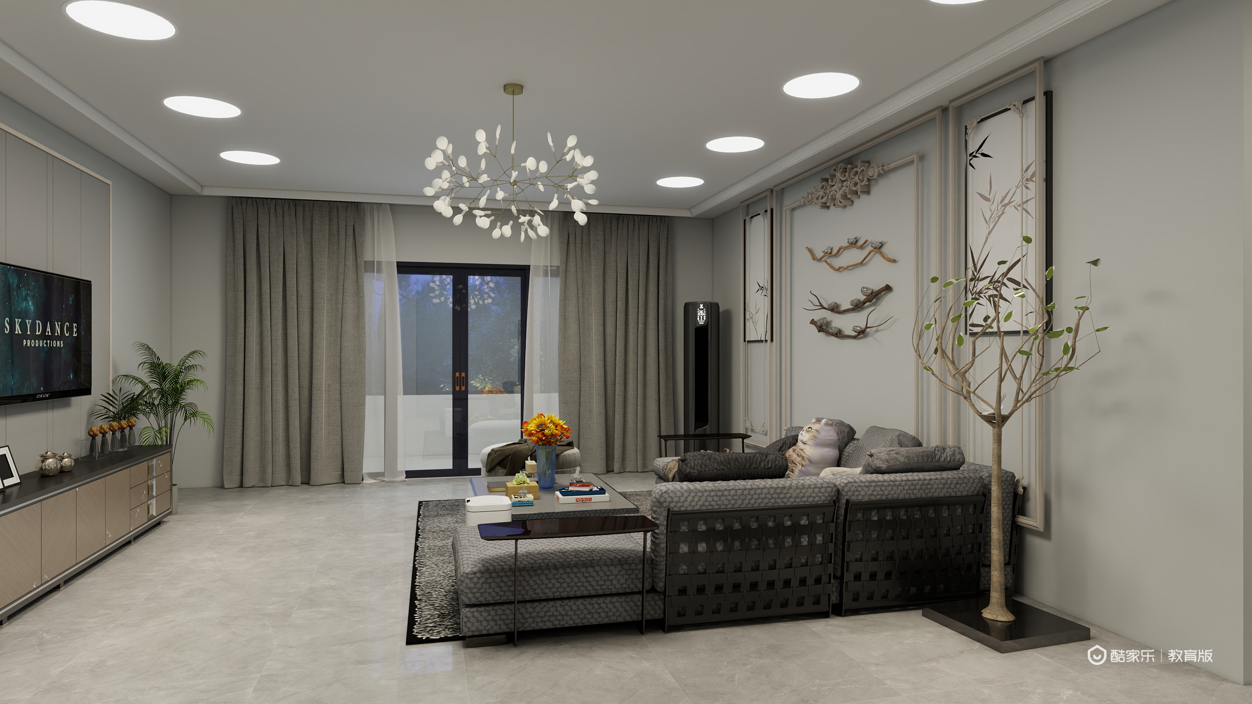 付阳浩-九龙国际159㎡3室装修效果图