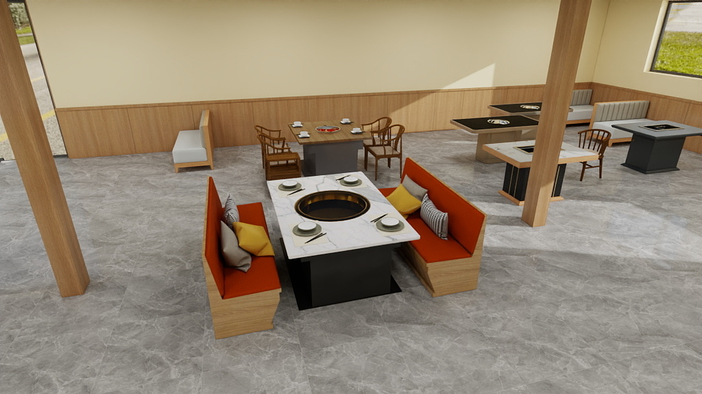 笑问粥可温-陈桥地锅鸡--装修设计方案