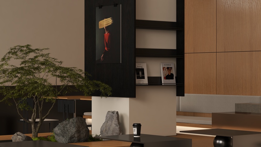 YZXDesign-Coffee  shop——咖啡店装修效果图