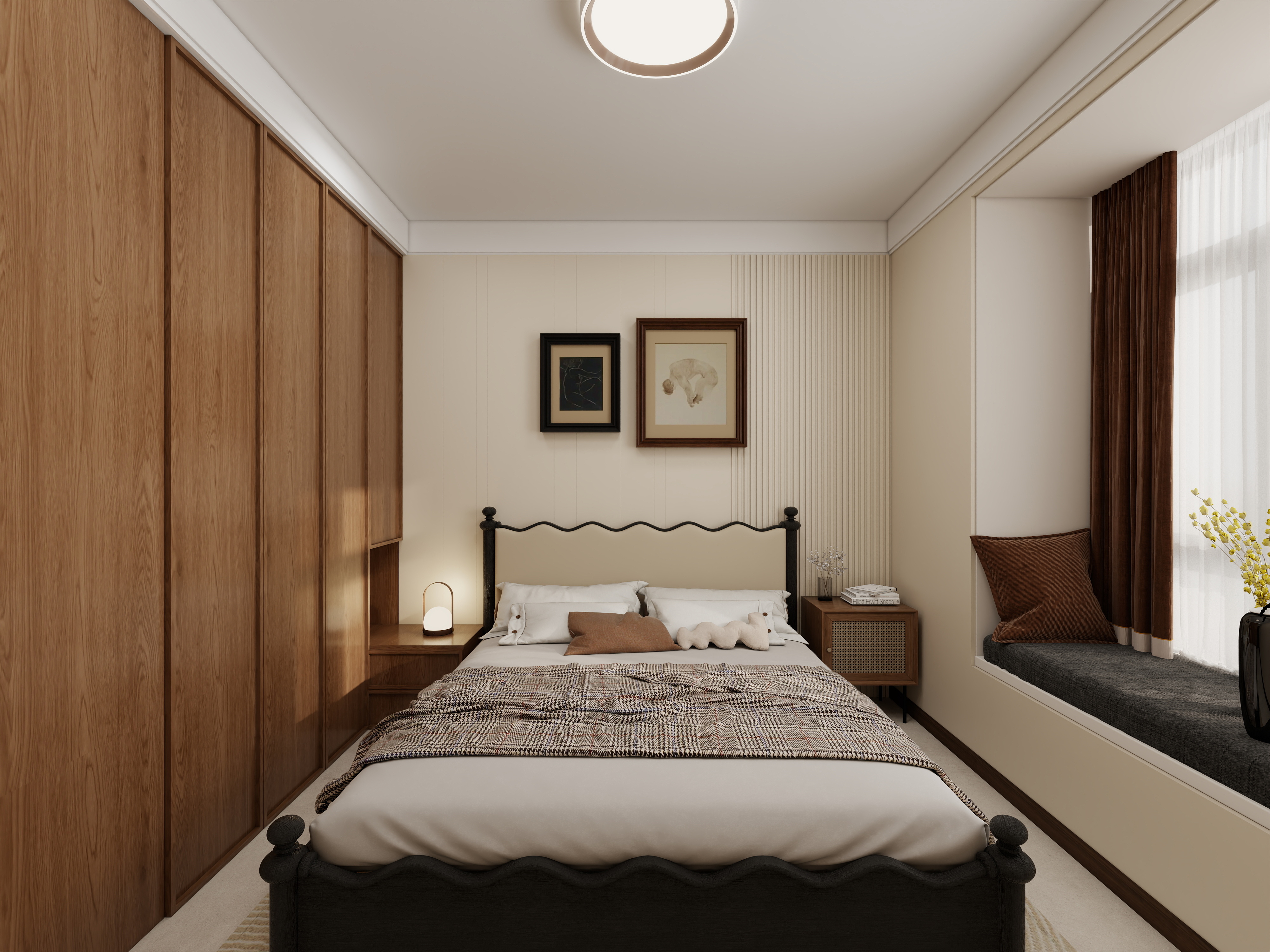 艺雅丽-121平中古风装修效果图