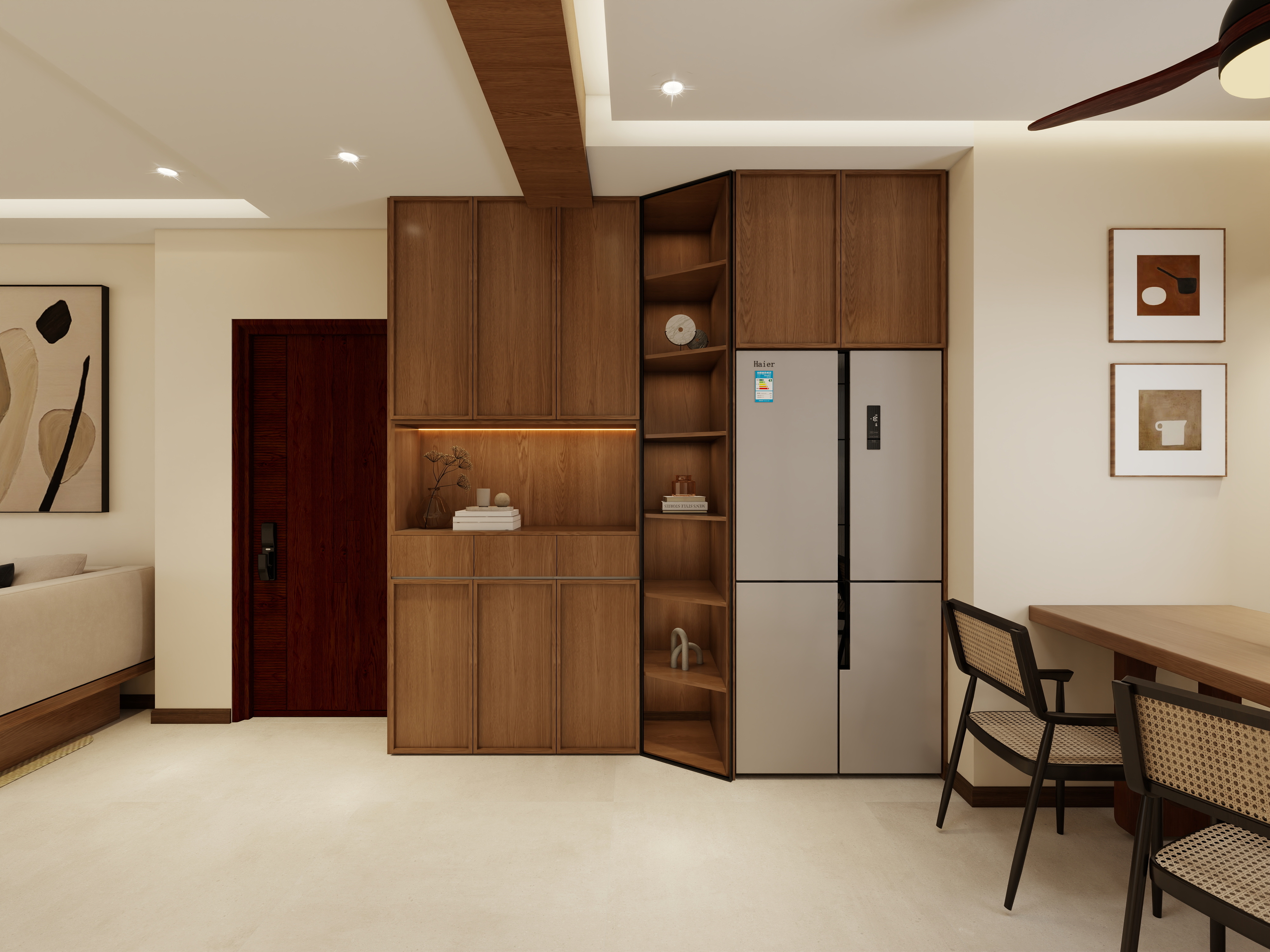 艺雅丽-121平中古风 装修效果图